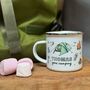 Camping Tin Mug With Watercolour Illustrations, thumbnail 7 of 11