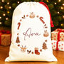 Personalised Christmas Sack Wreath, thumbnail 1 of 4