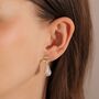 Drop Pearl Clip On Earrings, thumbnail 1 of 2