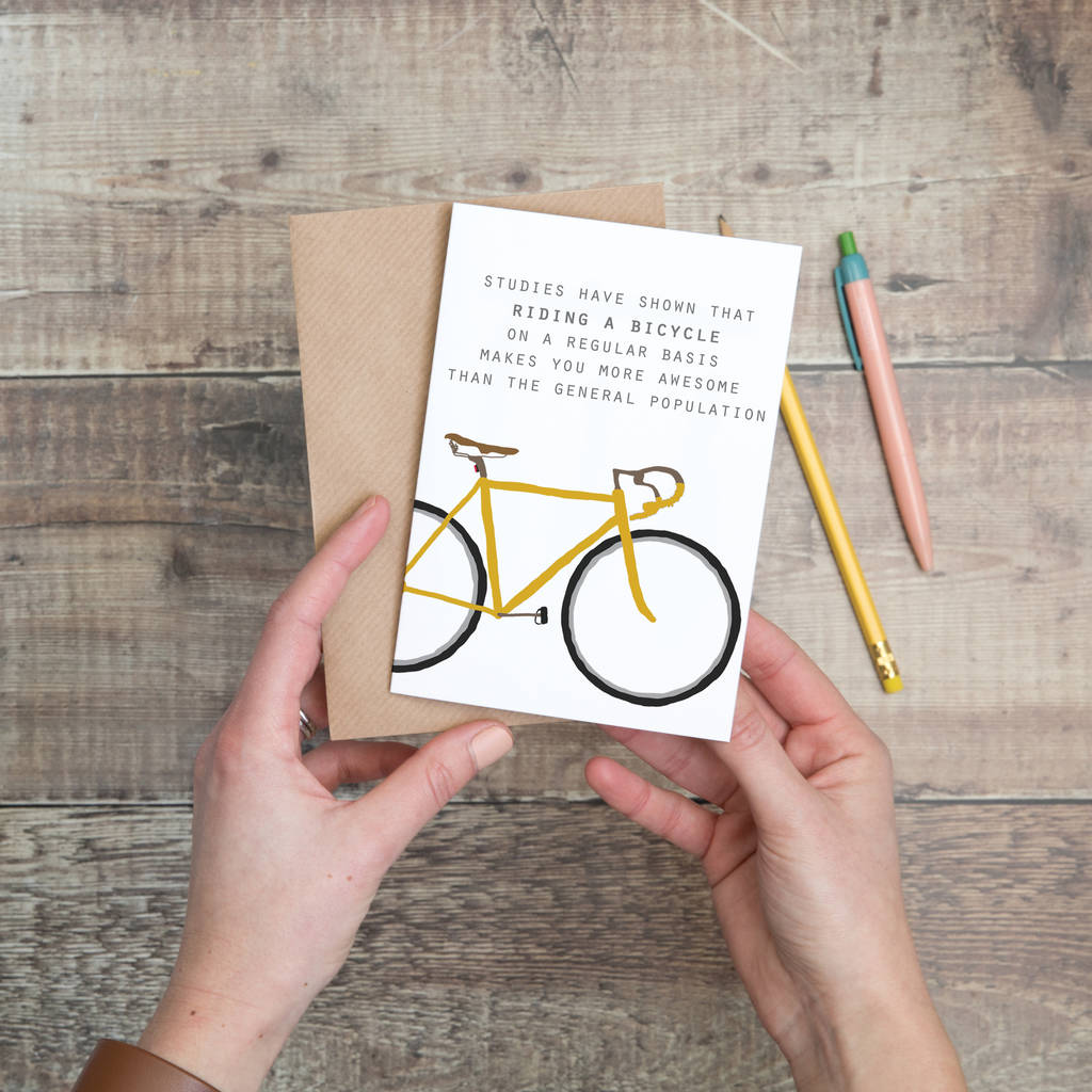 Cycling Quote Bike Card, 1 of 3