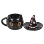 Groovy Witch Cat Halloween Mug, thumbnail 3 of 4