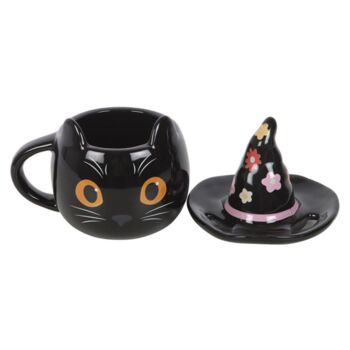 Groovy Witch Cat Halloween Mug, 3 of 4