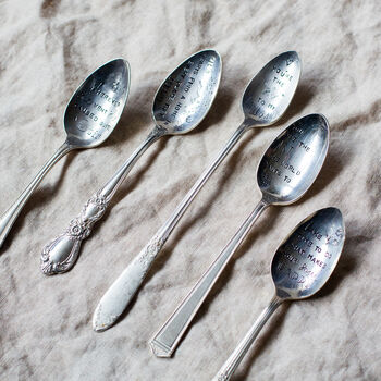 Hand Stamped Vintage Spoon, 9 of 12