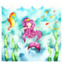 Mermaid Ocean Nautical Birthday Card, thumbnail 3 of 3