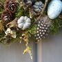 Spring Summer Feather Egg And Twig Wreath Wall Door, thumbnail 2 of 5