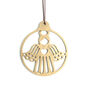 Handmade Bronze Christmas Tree Decoration – Angel, thumbnail 2 of 2