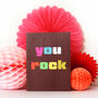 Mini You Rock Card, thumbnail 3 of 5