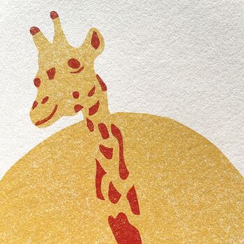 G For Giraffe Children's Initial Print, 2 of 3