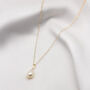 Mini Florence Small Pearl Pendant Necklace, thumbnail 3 of 3