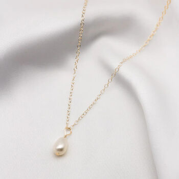 Mini Florence Small Pearl Pendant Necklace, 3 of 3