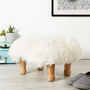 Personalised Baa Stool With Sheepskin Colour Options, thumbnail 4 of 11