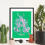 Personalised Floral Initial Print, thumbnail 1 of 11