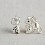 Mouse Solid Sterling Silver Charm, thumbnail 1 of 10