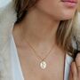 Silver Or Gold Plated Capricorn Zodiac Necklace, thumbnail 2 of 10