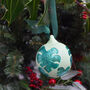 Ceramic Hand Painted Monstera Leaf Bauble, thumbnail 4 of 6