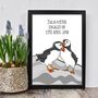 Puffin Themed Engagement Or Wedding Print, thumbnail 2 of 7
