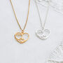 Two Hearts Personalised Necklace In Sterling Silver, thumbnail 2 of 12