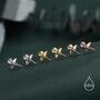Sterling Silver Manta Ray Screw Back / Internally Threaded Flat Back / Stud Earrings, thumbnail 5 of 12