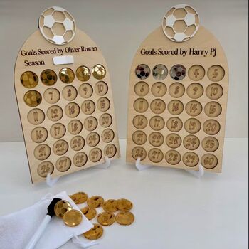 Personalised Football Goal Tracker Board, 2 of 3