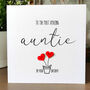 Personalised Birthday Card For Special Auntie, Handmade Card For Her, thumbnail 1 of 3