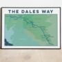 Yorkshire Dales Way Map Art Print, thumbnail 6 of 10