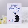 'Happy Birthday' Cat Party Hat Card, thumbnail 2 of 3