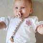 Personalised Wood And Silicone Lentil Dummy Clip, thumbnail 1 of 5
