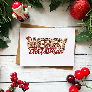 Merry Christmas Pack Of Four Cards, 3 of 4