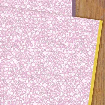 Ditsy Flower Wrap Ping Paper Pack, 2 of 12