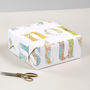 Map Alphabet Luxury Gift Wrapping Paper, thumbnail 1 of 3