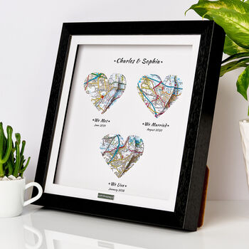 Personalised 3D Heart Map Valentines Day Gift For Boyfriend, Girlfriend Or Couples, 5 of 12