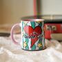 Gossip Club Valentine Mug – Fun And Playful Heart Design, thumbnail 4 of 8