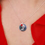 Personalised Rose And Birthstone Necklace, thumbnail 2 of 11