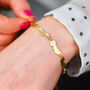 Personalised 18ct Gold Plated Molten Lava Bracelet, thumbnail 3 of 9