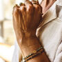 Four Leaf Clover Gemstone Gold Plated 18 K Bracelet Collection, thumbnail 6 of 11