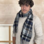 Check Subtle Monogram Scarf, thumbnail 1 of 4