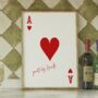 Personalised Playing Card Print Vegas Style Gift, thumbnail 1 of 7