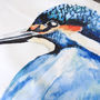 Inky Kingfisher Large Cushion And Inner, thumbnail 2 of 5