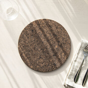 Smoked Cork Placemats | Round, 2 of 6