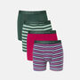 Men's 'Forest Berry' Four Pack Bamboo Trunks, thumbnail 1 of 8