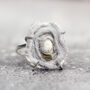 Fossil Druzy Ring Adjustable Size, thumbnail 1 of 12