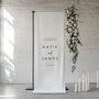 Personalised Modern Fabric Wedding Welcome Sign, thumbnail 1 of 3