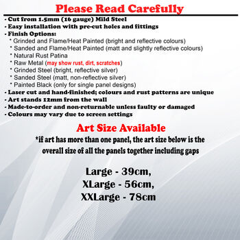 Circular Metal Tree Wall Artwork For Living Room Bedroom Or Hallway Decor, 2 of 11