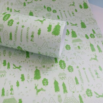 Woodland Winter Christmas Wrapping Paper Set, 3 of 9