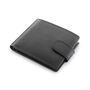 Personalised Mens Luxury Black Leather Wallet Trifold Rfid Protected, thumbnail 3 of 6