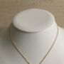 Five Leaf White Single Clover Necklace, thumbnail 1 of 5