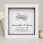Personalised 25th Anniversary Gift Framed Silver Bow, thumbnail 1 of 11