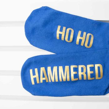 Personalised Ho Ho Christmas Socks, 4 of 4