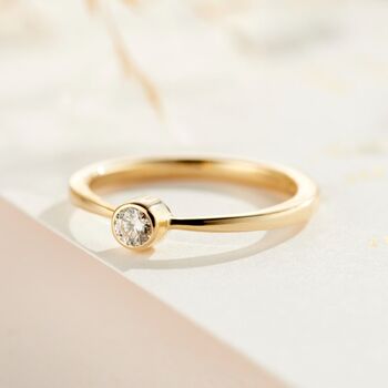 Personalised 9ct Gold Diamond Engagement Ring, 3 of 9