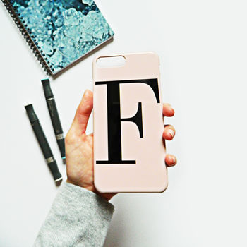 Dusty Pink Personalised Alphabet Phone Case, 3 of 9
